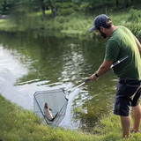 A multifunctional telescopic fishing net, the handle can be extended from 110 cm to 210 cm, which is very suitable for freshwater fishing, suitable for children and adults to use. In Australia - Darrahopens