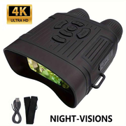 36 megapixel 4K night vision binoculars with infrared function, 7.62 cm high-definition screen, 10x magnification, infrared digital night vision camera can achieve 100% observation in complete darkness, suitable for hunting, farm monitoring, wildlife obse
