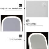 LED makeup mirror, lighted sink mirror, 3-light mode lighting makeup mirror, touch control, portable stand and foldable compact mirror, Light makeup table, rechargeable battery, portable LED makeup mirror, women's Christmas gift, suitable for home / bedro