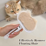 3-in-1 automatic cleaning steam pet brush - anti-static, suitable for long-haired and short-haired cats and dogs grooming tools, remove loose hair and reduce shedding