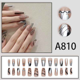 12 boxes / 288 pieces, white light luxury fashion French ins style flash sweet cool simple empress spicy girl new spring wear nail set