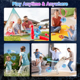 Flying Ball Toy – Hand-controlled Reaction Dart Rotating Drone with LED Lights, Floating Ball Finger Toy, Suitable for Children and Teenagers, Rechargeable Magic Ball, Indoor and Outdoor Play, Christmas and Birthday Gifts (Blue)