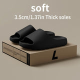 Unisex Soft Thick-Sole Slippers – 3.5cm Cushioned Comfort - Green - Size 5(AU5/EU36)