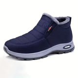 Unisex Furry-Lined Ankle Boots - Blue - Size 8(AU8/EU39)