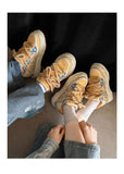 Amber Sneakers Vintage Unisex Shoes Couple Sneakers Classic Court Shoes - Beige - Size 10(AU10/EU43)