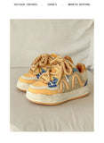 Amber Sneakers Vintage Unisex Shoes Couple Sneakers Classic Court Shoes - Caramel brown - Size 11(AU11/EU44) In Australia - Darrahopens