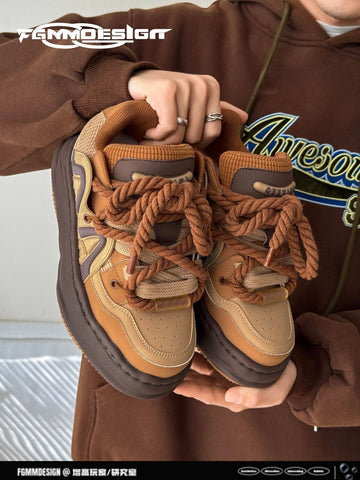 Amber Sneakers Vintage Unisex Shoes Couple Sneakers Classic Court Shoes - Cheese yellow - Size 11(AU11/EU44)