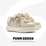 Amber Sneakers Vintage Unisex Shoes Couple Sneakers Classic Court Shoes - Cheese yellow - Size 7(AU7/EU40)