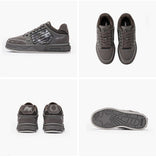 Leopard Print Sneakers Platform Chunky Shoes High-Top Casual Shoes Unisex - Gray pigeon - Size 13(AU13/EU46) In Australia - Darrahopens