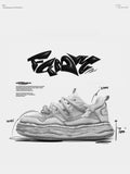 Canvas Sneakers Lightweight Shoes Breathable Sneakers Casual Footwear Everyday - Black - Size 5(AU5/EU36)