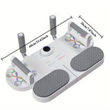BLACK Three-in-One Training Board: Push-Ups, Planks & Resistance Band Workouts — Your All-in-One Home Fitness Solution