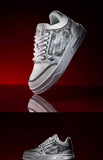 Women'S Casual Board Shoes Silver Snake Sneakers Trendy Women'S Sneakers -Silver - Size 6(AU6/EU37) In Australia - Darrahopens