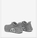 3d Printed Running Shoes Lightweight Running Shoes Breathable Sneakers Custom - Black - Size 8(AU8/EU39)