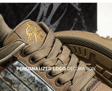 Leopard Print Sneakers Platform Chunky Shoes High-Top Casual Shoes Unisex - Leopard print brown - Size 12(AU12/EU43)