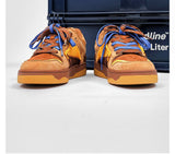 Vintage Sneakers Retro Skate Shoes Couple Matching Shoes Unisex Canvas Shoes - Camel - Size 5(AU5/EU36)