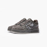 Leopard Print Sneakers Platform Chunky Shoes High-Top Casual Shoes Unisex - Gray pigeon - Size 11(AU11/EU42) In Australia - Darrahopens