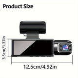 Super Memory Triple Cam Dash Cam! 32GB storage + 1080P HD triple lens, 170° panoramic coverage of front, cabin, and rear, 24/7 protection for your safe journey. In Australia - Darrahopens