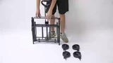 Foldable Shopping Cart, made of 600D waterproof Oxford fabric, equipped with all-terrain silent wheels. Suitable for beach/groceries/garden/shopping trips. A portable shopping cart with strong load-bearing capacity.