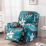 Recliner Cover Anti Scratch Lazy Recliner Chair Cover Protective Stretching Printed Reclining Chair Cover Sofa Slipcovers Convenient Elastic Reclining Chair Slipcover for Home - Turquoise - Size One-seater In Australia - Darrahopens