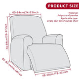 Recliner Cover Anti Scratch Lazy Recliner Chair Cover Protective Stretching Printed Reclining Chair Cover Sofa Slipcovers Convenient Elastic Reclining Chair Slipcover for Home - Turquoise - Size One-seater In Australia - Darrahopens