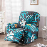 Recliner Cover Anti Scratch Lazy Recliner Chair Cover Protective Stretching Printed Reclining Chair Cover Sofa Slipcovers Convenient Elastic Reclining Chair Slipcover for Home - Turquoise - Size Two-seater In Australia - Darrahopens