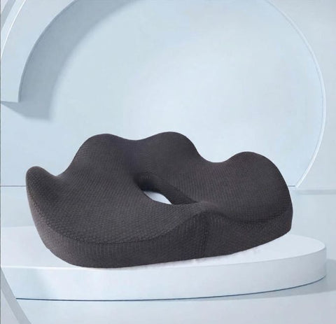 Seat Cushion for Office Chair Orthopedic Memory Foam Coccyx Support Pad Sciatica Pain Relief Tailbone Back Comfort Posture Alignment Pressure Massage Home Car Work - Black - Size 1 Pack In Australia - Darrahopens