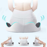 Seat Cushion for Office Chair Orthopedic Memory Foam Coccyx Support Pad Sciatica Pain Relief Tailbone Back Comfort Posture Alignment Pressure Massage Home Car Work - Dark Gray - Size 1 Pack