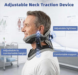 Neck Stretcher Cervical Traction - Adjustable Neck Traction Device for Spine Decompression and Pain Relief, Neck Braces for Neck Pain and Support