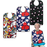 3 Pack Adult Bibs for Women, Reusable Adult Bibs for Eating with Optional Crumb Catcher, Waterproof Washable Dining Clothing Protector, Gifts for Women/Mom In Australia - Darrahopens