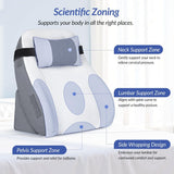 Adjustable Wedge Pillow Headboard Set for Sleeping & After Surgery, Ergonomic Reading Pillow for Sitting in Bed, Bed Wedge with Premium Memory Foam for Back Pain Relief & Support, Leg Elevation In Australia - Darrahopens