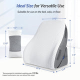 Adjustable Wedge Pillow Headboard Set for Sleeping & After Surgery, Ergonomic Reading Pillow for Sitting in Bed, Bed Wedge with Premium Memory Foam for Back Pain Relief & Support, Leg Elevation In Australia - Darrahopens