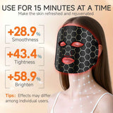 Red Light Mask 4 Color Light Therapy for Face,with 240 LED Mask,800mAh Rechargeable Controller,850nm Near Infrared Yellow&Blue Modes timer for 10 minutes 3 energy levels Anti-Aging at Home & Travel In Australia - Darrahopens