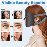 Red Light Therapy for Face, Red Light Therapy Mask, 7 Colors LED Facial Mask for Wrinkle Remove & Anti Aging, Skin Care Home Use, Black In Australia - Darrahopens
