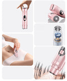 2-In-1 Hair Trimmer Portable Shaver Hair Removal Men'S Grooming Women'S - Blue - Size 20cm