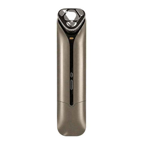 2-in-1 Ultrasonic Skin Scrubber & EMS Massager: Red/Blue Light Therapy for Deep Cleansing, Blackhead Removal & Essence Absorption - Dark Gray - Size 20cm In Australia - Darrahopens
