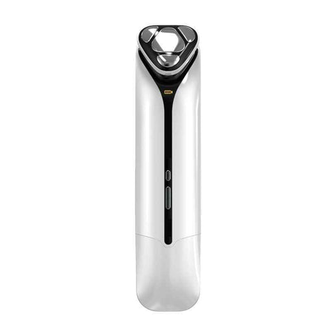 2-in-1 Ultrasonic Skin Scrubber & EMS Massager: Red/Blue Light Therapy for Deep Cleansing, Blackhead Removal & Essence Absorption - White - Size 20cm In Australia - Darrahopens