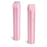 2-in-1 Waterproof Body Trimmer & Shaver – 3mm/6mm Guide, Floating Head, Painless Hair Removal for Women - Pink - Size 20cm In Australia - Darrahopens
