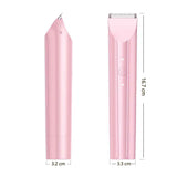 2-in-1 Waterproof Body Trimmer & Shaver – 3mm/6mm Guide, Floating Head, Painless Hair Removal for Women - Pink - Size 20cm In Australia - Darrahopens
