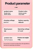 2-in-1 Waterproof Body Trimmer & Shaver – 3mm/6mm Guide, Floating Head, Painless Hair Removal for Women - White - Size 20cm