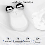 Microcurrent Facial Device,Enhances The Ability to Lift The Face and Tighten The Skin,Facial Wrinkle Equipment - White - Size 106mm