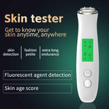 Professional Skin Moisture Tester, Digital Facial Oil Detector, High Precision Skin Hydration Analysis Meter, Hydration monitor,Portable Skin Analyzer with LCD Display & Fluorescent Agent Detection In Australia - Darrahopens