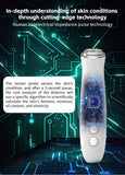 Professional Skin Moisture Tester, Digital Facial Oil Detector, High Precision Skin Hydration Analysis Meter, Hydration monitor,Portable Skin Analyzer with LCD Display & Fluorescent Agent Detection