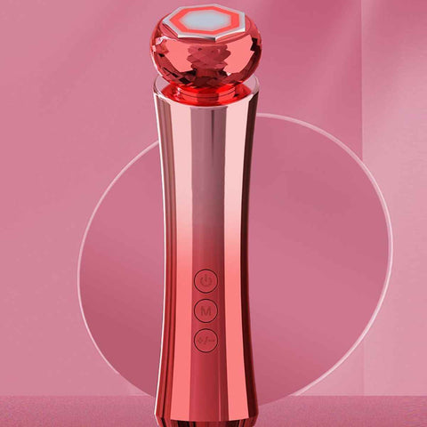 Mode Cooling and Warming Massage Tool with Silents Motor for Sensitives Skin and Tired Eye Relief Quiet Throb Massagers - Red - Size 15cm In Australia - Darrahopens