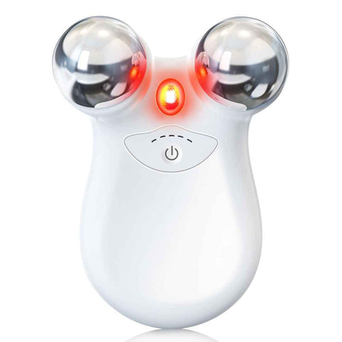 Microcurrent Facial Device,Latest Red Light Technology，Enhances The Ability to Lift The Face and Tighten The Skin，Facial Wrinkle Equipment，Smart Photon Micro-Current Device - White - Size 15cm In Australia - Darrahopens