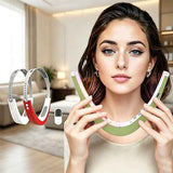 Smart V-Face Beauty Device with Red/Blue Light & Microcurrent - 8 Modes, Adjustable Intensity, Constant Heat Massager for Skin Tightening & Contouring, Wireless Remote Included - Red - Size 200mm In Australia - Darrahopens
