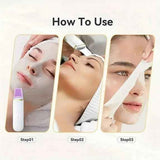 Skin Scrubber Face Skin Spatula Facial Scrubber Spatula for Deep Cleansing Blackhead Remover Pore Cleaner with 4 Modes - Pink - Size 172mm In Australia - Darrahopens