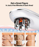 Body Sculpting Machine with Red Light Therapy for Face & Body, Cupping Therapy, Electric Cellulite Massage Tool with 2 Cups, Gift for Women - Black - Size 14cm