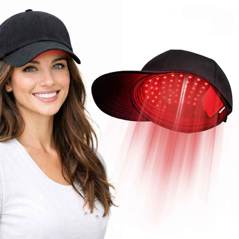 Laser Hair Growth Cap - 650nm Red Light Therapy for Hair Regrowth, Full Scalp Coverage Treatment for Men & Women with Thinning Hair, Portable & Hands-Free, Black In Australia - Darrahopens
