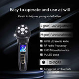 Facial Massager Device – Skin Care Tool for Anti-Aging– Face Lifting & Toning Massager for Hydration & Radiance – Home Spa for Women (Black) In Australia - Darrahopens