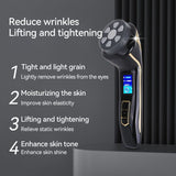 Facial Massager Device – Skin Care Tool for Anti-Aging– Face Lifting & Toning Massager for Hydration & Radiance – Home Spa for Women (Black)